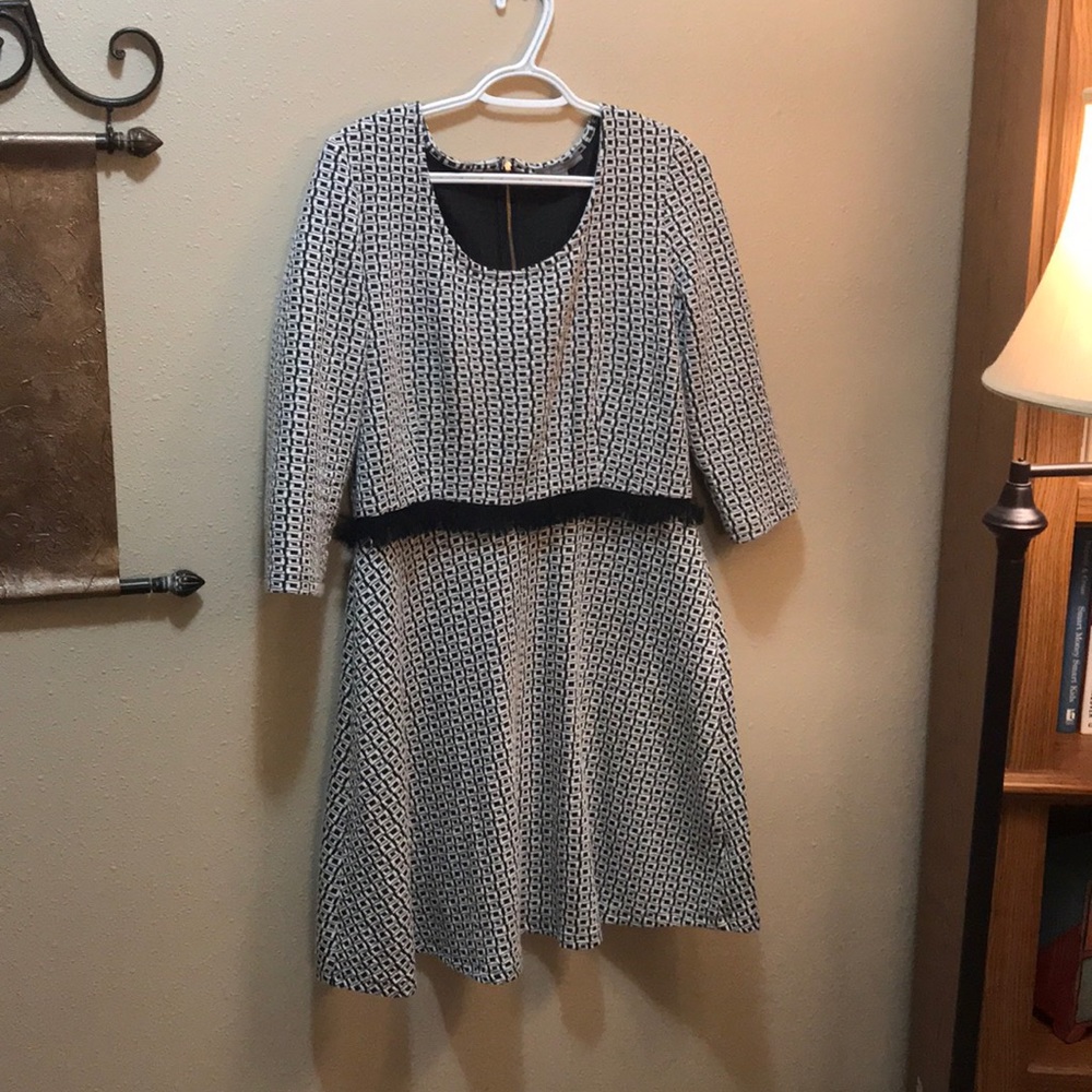 Black and white dress